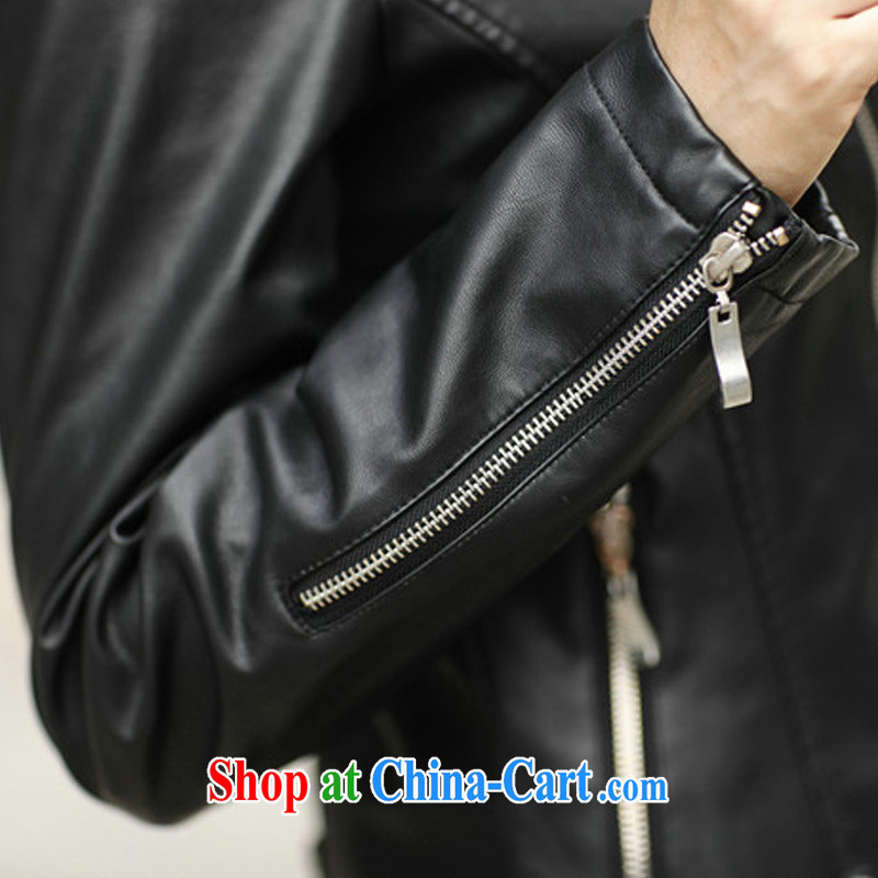 2014 autumn and winter, XL girls thick mm stylish sexy PU leather jacket in Europe and long-sleeved leather jacket short, cultivating small jacket and cotton XXXXXL, Biao (BIAOSHANG), the Code women's clothing, and shopping on the Internet