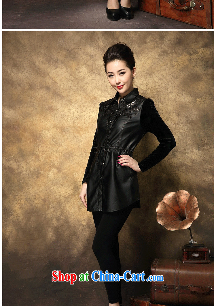 Xiao Nan Guo Yun Yi gift spring 2015 burglary, female summer jacket new gold velour name cache in the wind older female black XXXXL pictures, price, brand platters! Elections are good character, the national distribution, so why buy now enjoy more preferential! Health