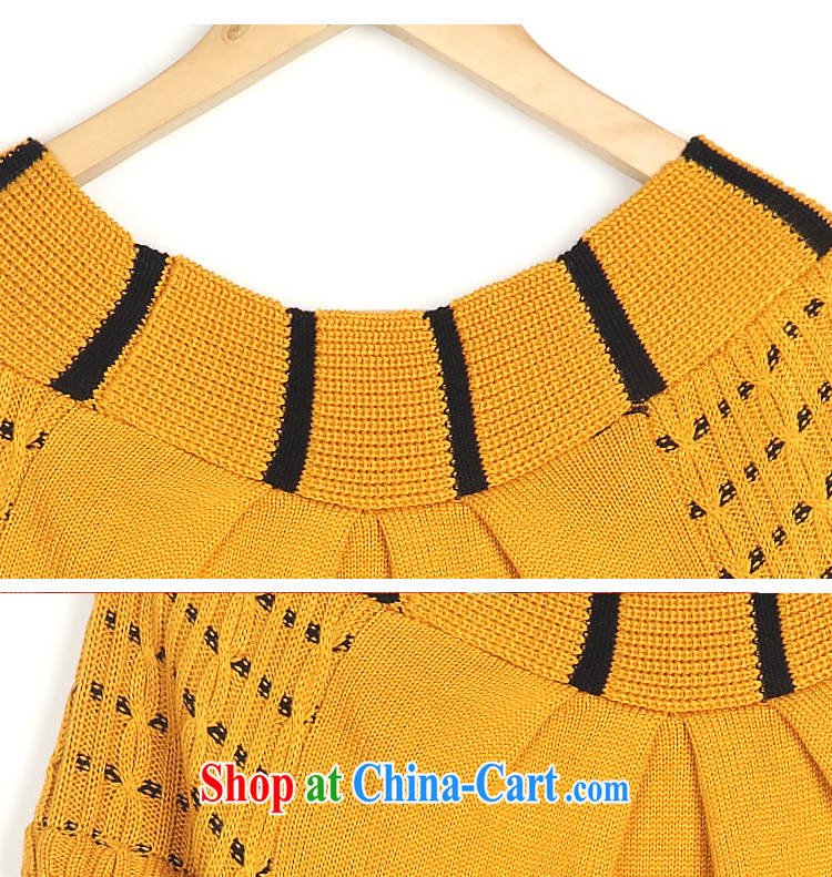 Constitution Yi, 2015 and indeed XL women mm thick load fall short skirts thick sister loose sweater knit-leave two graphics thin long-sleeved dresses yellow large code are code pictures, price, brand platters! Elections are good character, the national distribution, so why buy now enjoy more preferential! Health