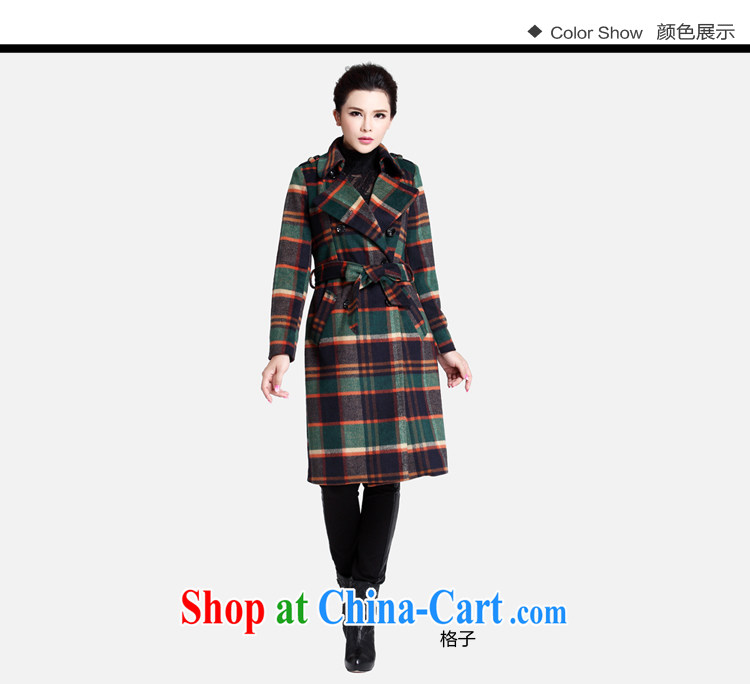 Cloud sub-XL women winter 2014 gross Load? jacket thick sister? A coat thick MM cashmere overcoat grid 5 XL pictures, price, brand platters! Elections are good character, the national distribution, so why buy now enjoy more preferential! Health