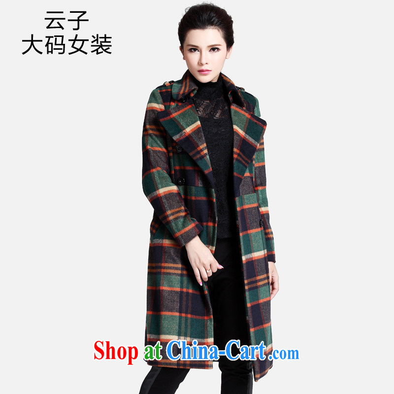 Cloud sub-XL ladies' 2014 winter clothing so gross jacket thick sister? A coat thick MM cashmere overcoat grid 5 XL