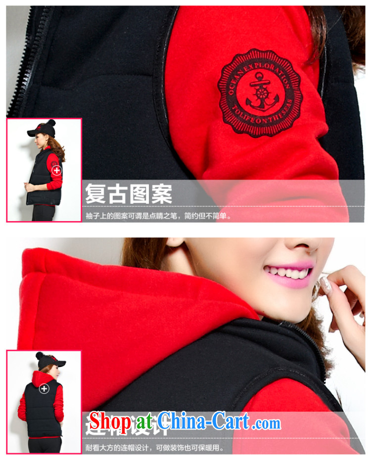 Last winter, new female Head Cap fall and winter sweater 3-Piece Women's Aura is cultivating graphics thin Korean jacket shirt pants female Red black XXL pictures, price, brand platters! Elections are good character, the national distribution, so why buy now enjoy more preferential! Health