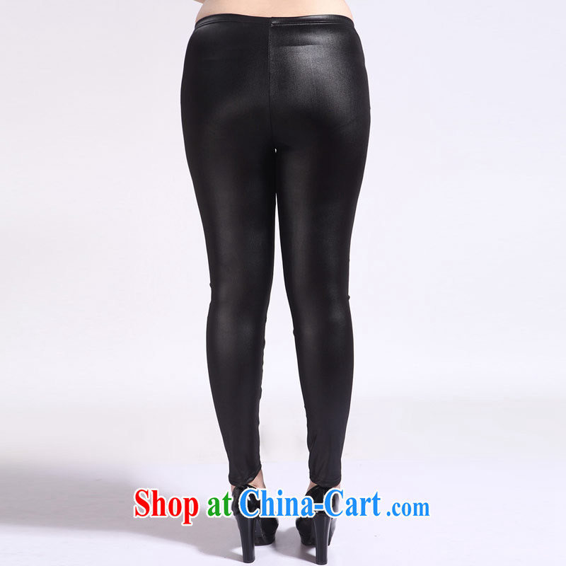 Thin (NOS) summer is the XL female ultra-stretch leather solid Beauty Salon video thin black 9 pants castor pants M 62,221 black are code 180 jack, thin (NOS), shopping on the Internet
