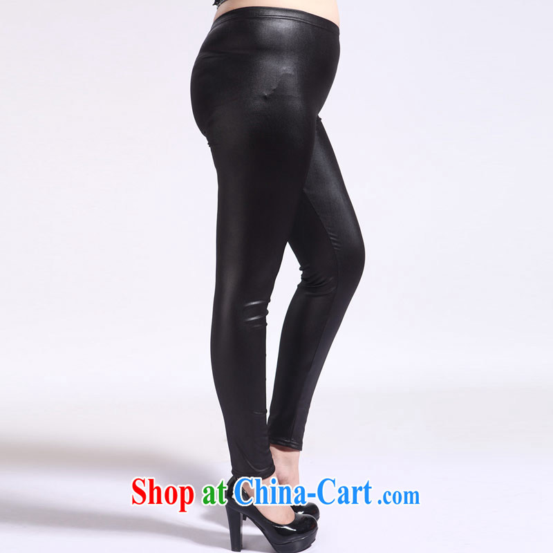 Thin (NOS) summer is the XL female ultra-stretch leather solid Beauty Salon video thin black 9 pants castor pants M 62,221 black are code 180 jack, thin (NOS), shopping on the Internet