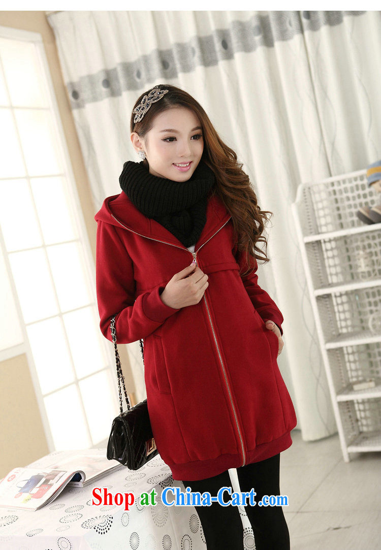 King, female 2014 autumn and winter with new thick MM jacket thicken the lint-free cloth obesity sister graphics thin, sweater red 5 XL pictures, price, brand platters! Elections are good character, the national distribution, so why buy now enjoy more preferential! Health