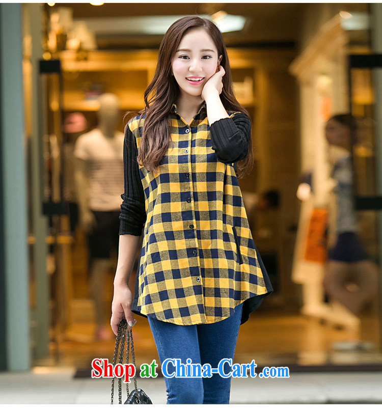 King, female 2014 autumn and winter new cotton graphics thin checkered shirt and indeed increase 200 Jack mm thick shirt yellow 5 XL pictures, price, brand platters! Elections are good character, the national distribution, so why buy now enjoy more preferential! Health