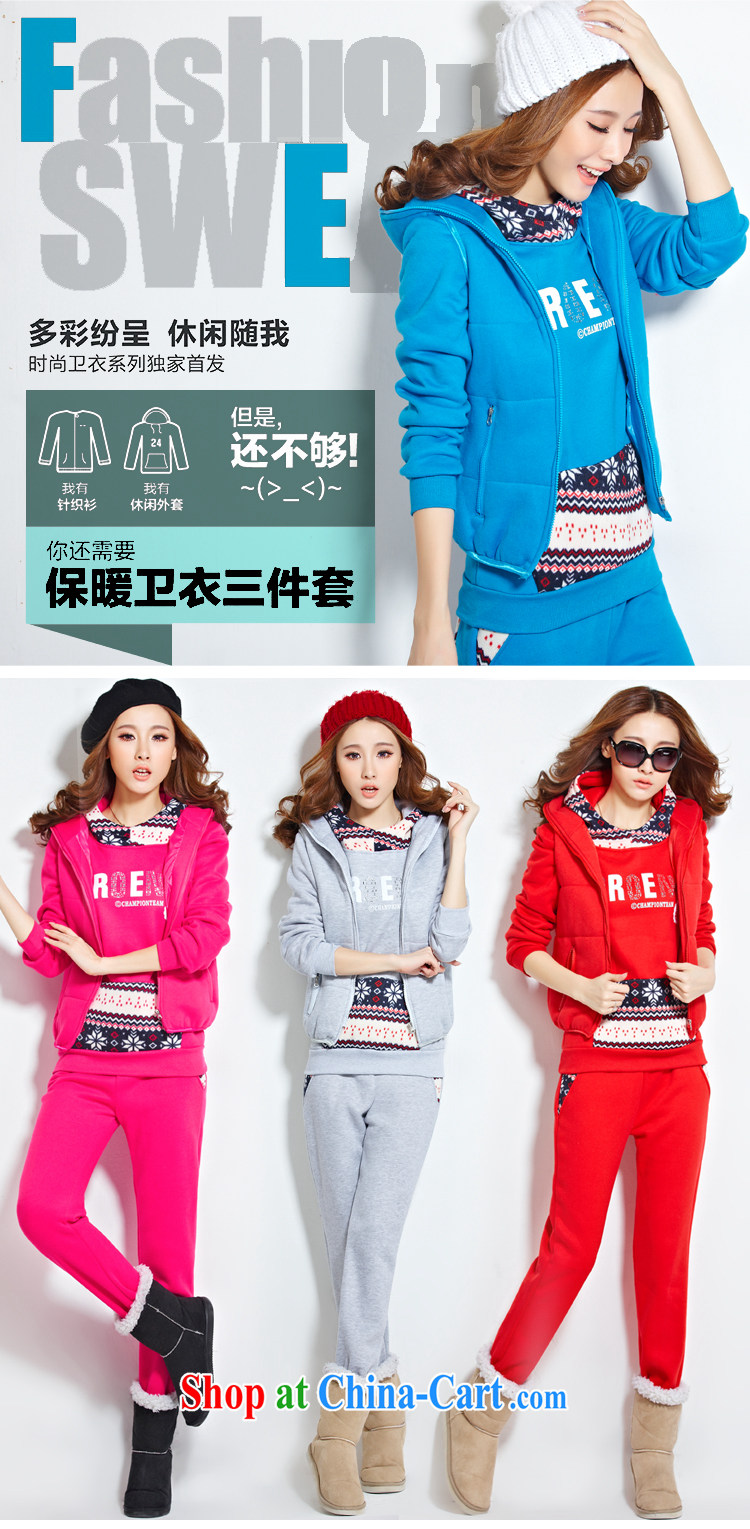 Autumn and Winter, new college, and stylish appearance beauty graphics thin the lint-free cloth thick knitting stamp hot drill T-shirt jacket, a trousers 3-Piece female light gray XXXL pictures, price, brand platters! Elections are good character, the national distribution, so why buy now enjoy more preferential! Health