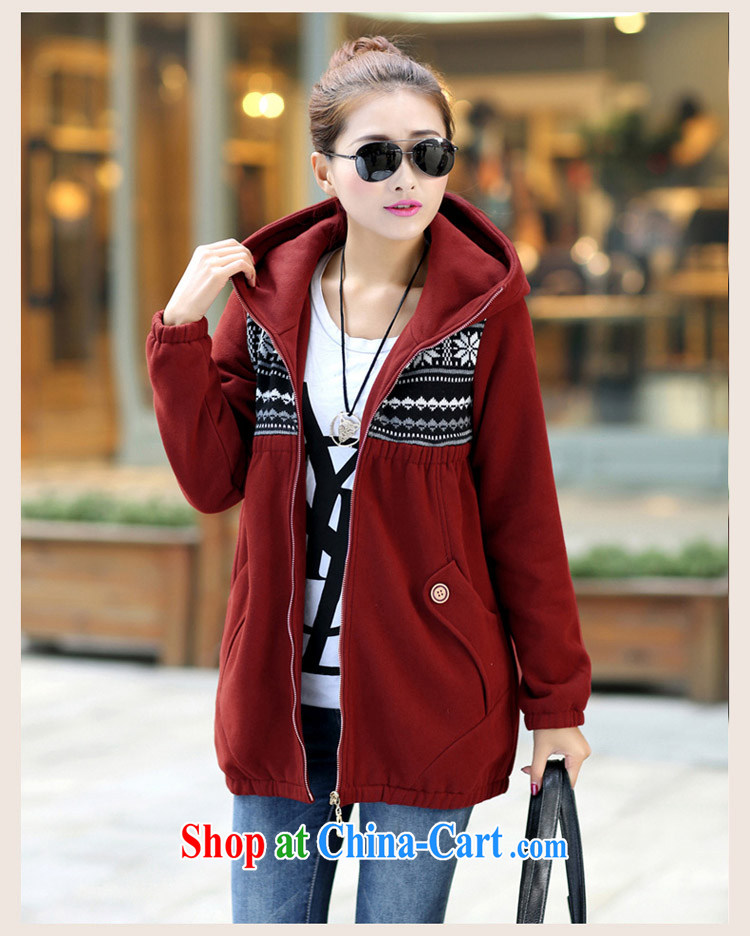 The Code's 2014 fall and winter new sweater thick MM, long, cap, jacket 200 Jack large, female brown 6 XL pictures, price, brand platters! Elections are good character, the national distribution, so why buy now enjoy more preferential! Health