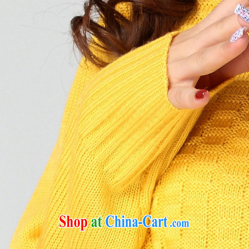 The delivery package as soon as possible-thick mm XL clothing simple and casual Fashion Sweater skirt long-sleeved loose, knocked color tile dresses video yellow are code for 120 - 180 jack, land is still the garment, shopping on the Internet