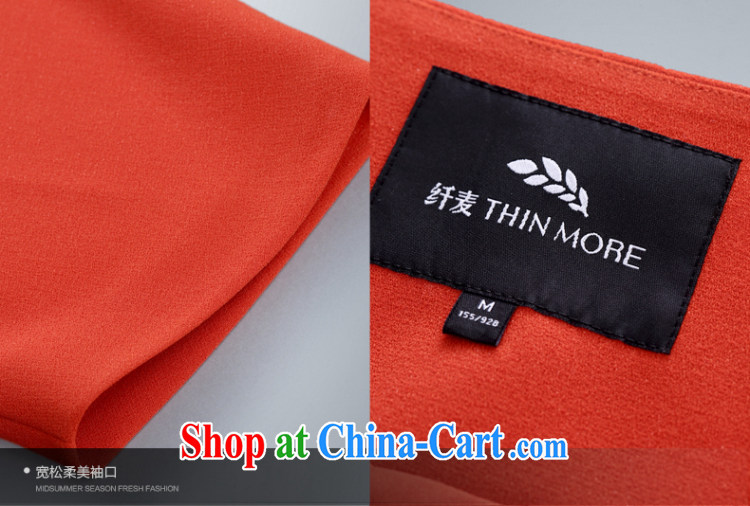 The wheat high-end large, female 2015 new spring, mm thick loose 5 sub-cuff waist Casual Shirt 85136111 orange 4 XL pictures, price, brand platters! Elections are good character, the national distribution, so why buy now enjoy more preferential! Health