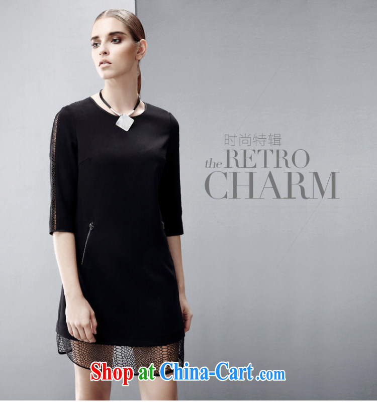 The wheat high-end large, female 2015 spring new thick mm Korean version has been in the barrel cuff dress 851102722 black 3 XL pictures, price, brand platters! Elections are good character, the national distribution, so why buy now enjoy more preferential! Health
