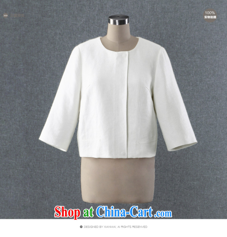 The wheat high-end large, female 2015 new spring, mm thick short temperament, 7 sub-sleeved jacket 851044286 white 4XL pictures, price, brand platters! Elections are good character, the national distribution, so why buy now enjoy more preferential! Health
