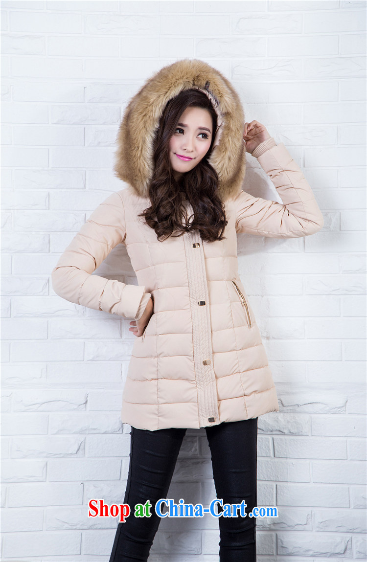 2015 new small quilted coat, winter jackets, long, large, female and fat and thick thick mm cotton suit gross students parka brigades