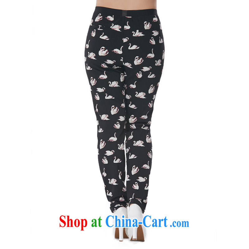MSSHE XL girls 2015 new Swan stamp with elastic band waist cultivating castor trousers clearance 2457 black stamp T 5, Susan Carroll, Ms Elsie Leung Chow (MSSHE), online shopping