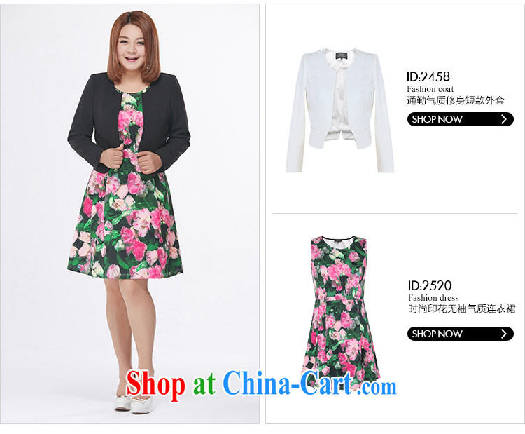 MSSHE XL ladies' 2015 new spring commute round-collar graphics thin beauty short small jacket 2458 white 6 XL pictures, price, brand platters! Elections are good character, the national distribution, so why buy now enjoy more preferential! Health