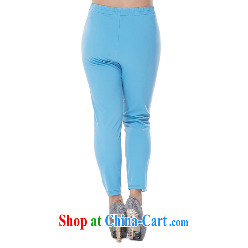 MsShe XL ladies' 2015 summer new leisure Stretch video thin solid 9 pants pre-sale 2485 Black - pre-sale 6.30 day 6 T, Susan Carroll, Ms Elsie Leung Chow (MSSHE), shopping on the Internet
