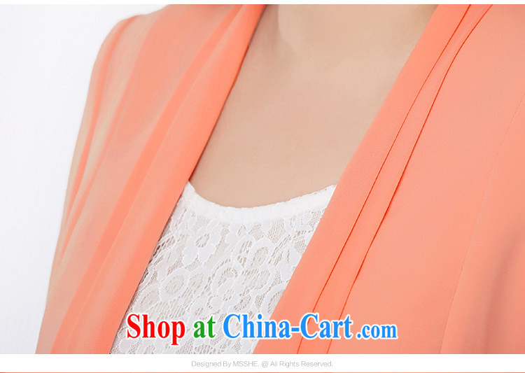 MSSHE XL girls 2015 new spring fashion 100 ground down V, with snow-woven collar long-sleeved jacket clearance 2491 orange 3 XL pictures, price, brand platters! Elections are good character, the national distribution, so why buy now enjoy more preferential! Health