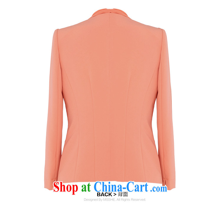 MSSHE XL girls 2015 new spring fashion 100 ground down V, with snow-woven collar long-sleeved jacket clearance 2491 orange 3 XL pictures, price, brand platters! Elections are good character, the national distribution, so why buy now enjoy more preferential! Health