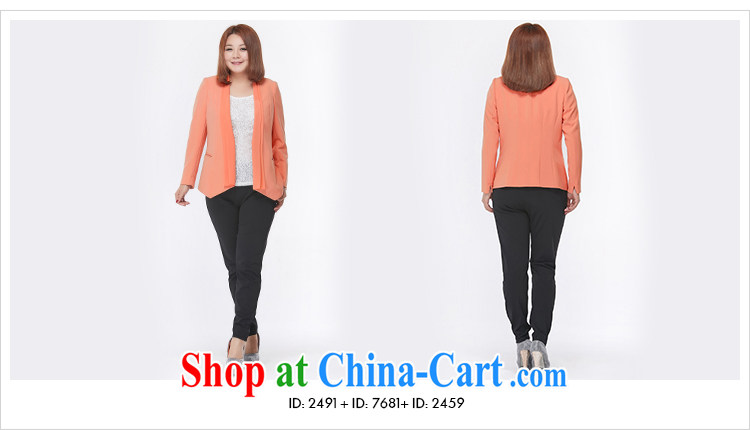 MSSHE XL girls 2015 new spring fashion 100 ground down V, with snow-woven collar long-sleeved jacket clearance 2491 orange 3 XL pictures, price, brand platters! Elections are good character, the national distribution, so why buy now enjoy more preferential! Health