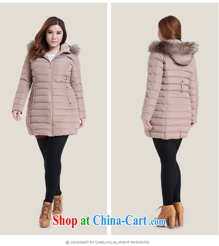 Slim LI Sau 2014 autumn and winter new, larger female zip thick warm graphics thin, long jacket coat (to remove hair) Q 5985 card its L pictures, price, brand platters! Elections are good character, the national distribution, so why buy now enjoy more preferential! Health