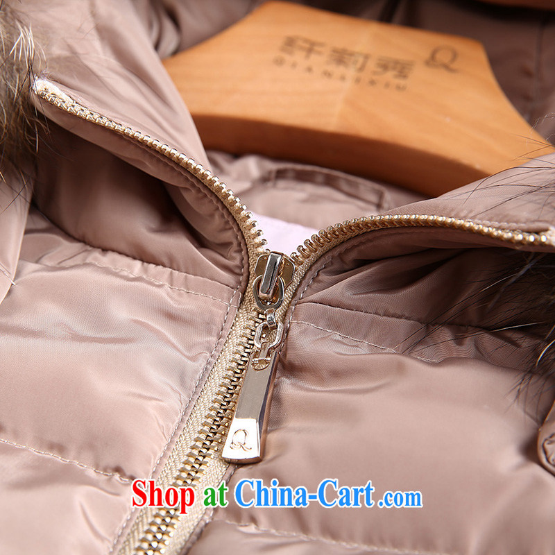 Slim LI Sau 2014 autumn and winter new, larger female zip thick warm graphics thin, long jacket coat (can be removed for gross ) Q 5985 card its L, slim Li-su, and online shopping