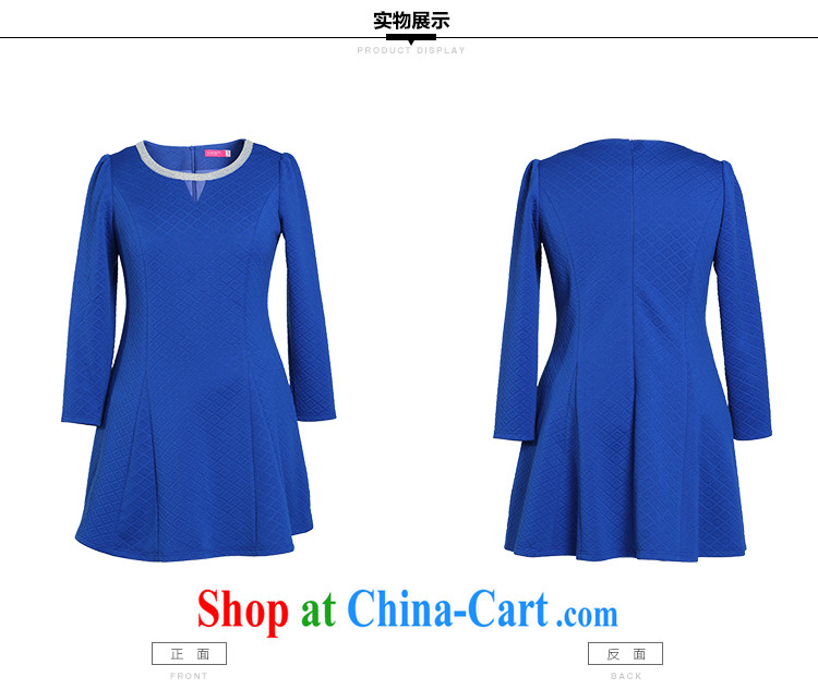 Slim LI Sau 2014 autumn and winter new, larger female high-end aura OL Bead Chain with round collar A beauty with long-sleeved dresses Q 6723 green 4 XL pictures, price, brand platters! Elections are good character, the national distribution, so why buy now enjoy more preferential! Health