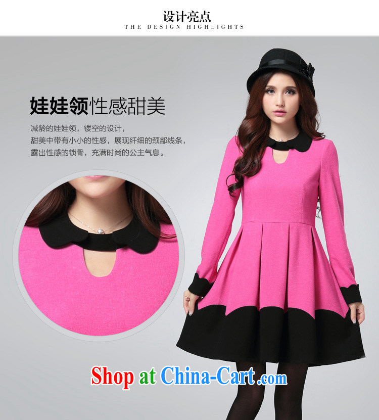 Cross-sectoral expertise provided MM autumn and winter, the larger female sweet petal graphics thin and thick, and long-sleeved dresses Item No. 2506 by red 5 XL pictures, price, brand platters! Elections are good character, the national distribution, so why buy now enjoy more preferential! Health