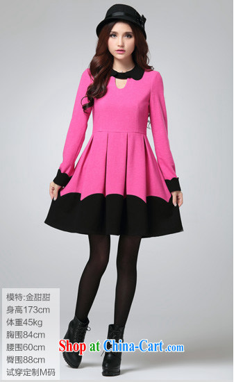 Cross-sectoral expertise provided MM autumn and winter, the larger female sweet petal graphics thin and thick, and long-sleeved dresses Item No. 2506 by red 5 XL pictures, price, brand platters! Elections are good character, the national distribution, so why buy now enjoy more preferential! Health