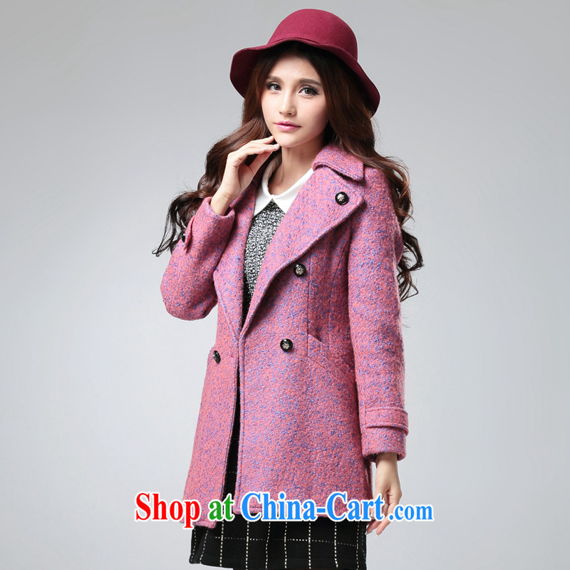 cheer for the code women mm thick winter clothing in Europe video thin and thick thick wool that the jacket coat the Number 2532 blue-violet 5 XL, cross-sectoral provision (qisuo), online shopping