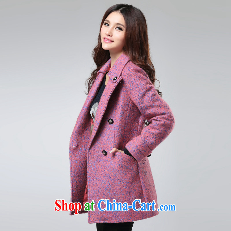 cheer for the code women mm thick winter clothing in Europe video thin and thick thick wool that the jacket coat the Number 2532 blue-violet 5 XL, cross-sectoral provision (qisuo), online shopping