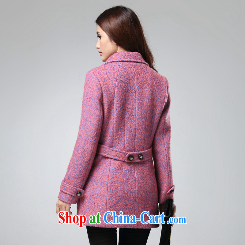 cheer for the code women mm thick winter clothing in Europe video thin and thick thick wool that the jacket coat the Number 2532 blue-violet 5 XL, cross-sectoral provision (qisuo), online shopping