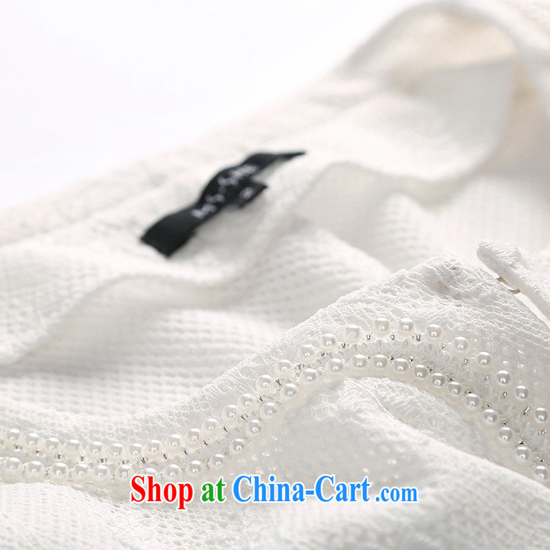 MSSHE XL female elections 2015 new spring health Openwork lace suit small jacket women short, 2500 white 4XL, Susan Carroll, Ms Elsie Leung Chow (MSSHE), online shopping