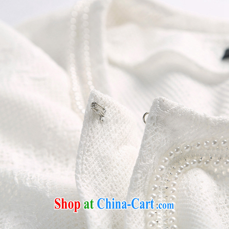MSSHE XL female elections 2015 new spring health Openwork lace suit small jacket women short, 2500 white 4XL, Susan Carroll, Ms Elsie Leung Chow (MSSHE), online shopping