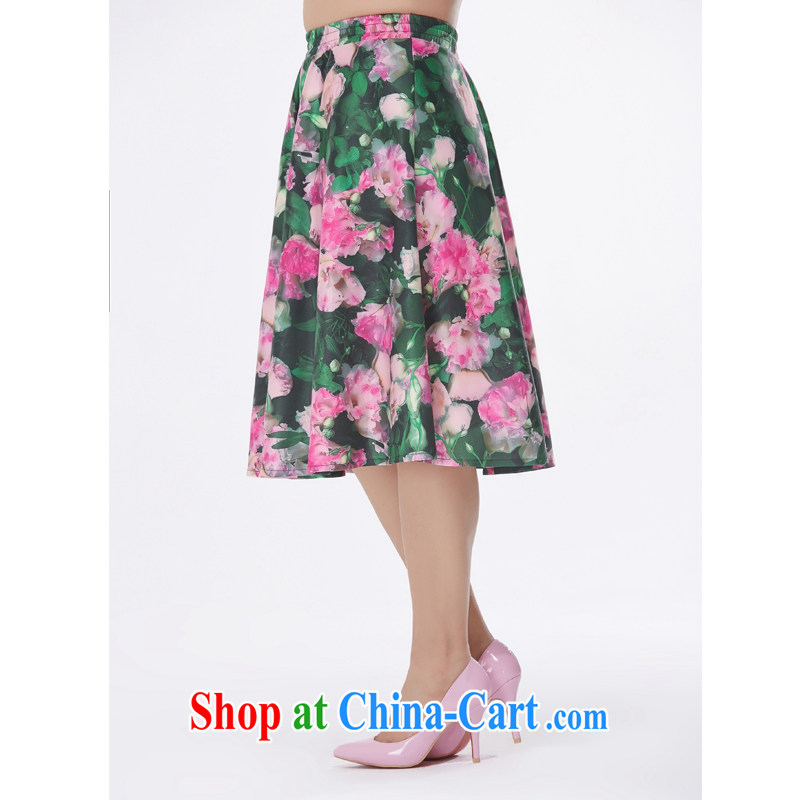 MsShe XL girls 2015 new summer thick MM retro stamp A with relaxed body skirt suit 2519 T 6, Susan Carroll, Ms Elsie Leung Chow (MSSHE), shopping on the Internet