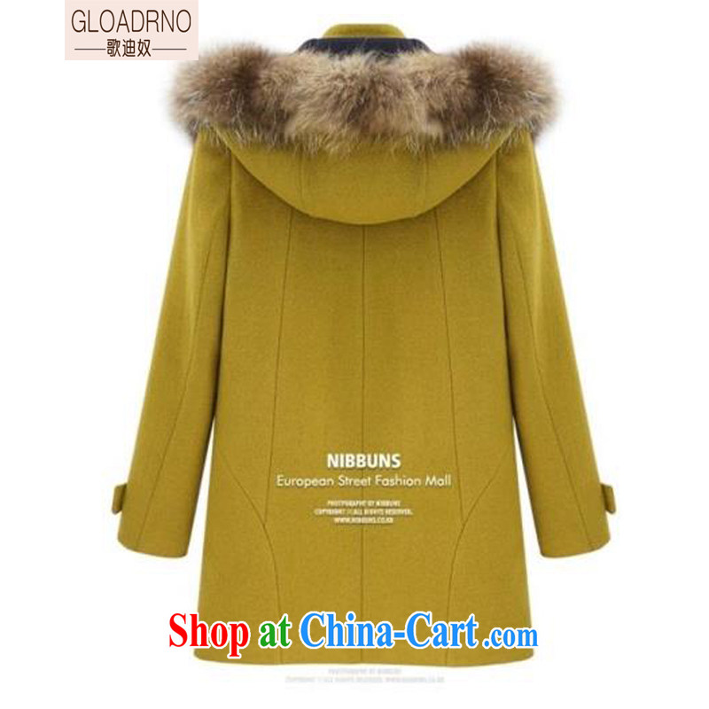 Song, slavery 2014 winter, larger female cap-Nagymaros for thick, long fleece jacket that 60,377 yellow S, Mr Ronald ARCULLI know MAK (shazemi), shopping on the Internet