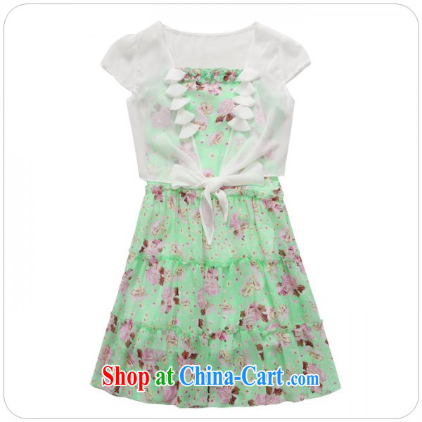 Constitution Yi Korean style dress 2015 summer thick sister refreshing snow woven floral strap with shoulder mask the hypertrophy is really two-piece dress in Beach Resort dresses green 3 XL 160 - 180 Jack pictures, price, brand platters! Elections are good character, the national distribution, so why buy now enjoy more preferential! Health