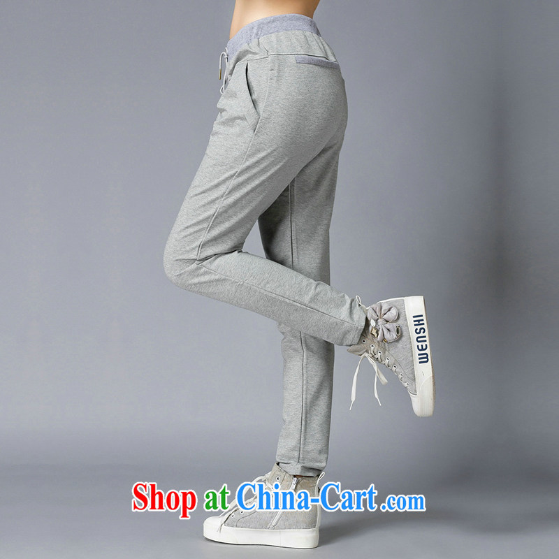 Connie's dream spring 2015 new products in Europe and high-end the fat XL women mm thick graphics thin sport and leisure, trousers women s 3632 light gray XXXL, Connie dreams, and shopping on the Internet