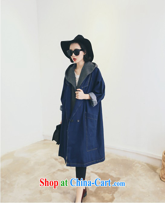 Autumn 2014 European wind roll collar long-sleeved waist-pocket denim jacket cardigan windbreaker autumn new dark blue large numbers, pictures, price, brand platters! Elections are good character, the national distribution, so why buy now enjoy more preferential! Health