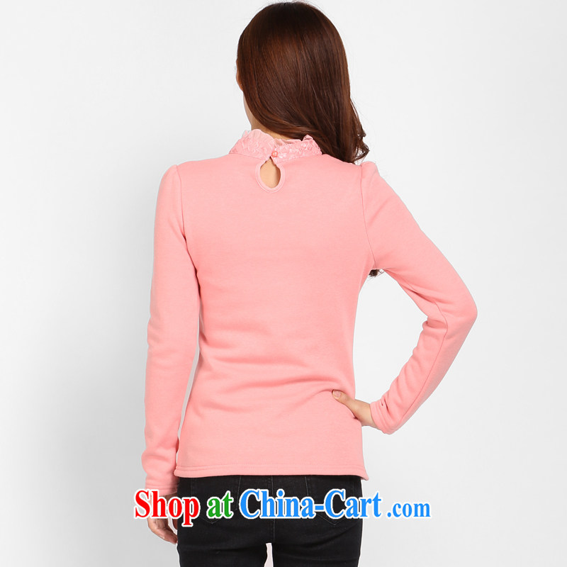 Laurie flower, the overweight, female fat mm and indeed increase Korean sweater autumn and winter with the lint-free cloth thick T shirts solid T-shirt girl 3202 pink 6 XL, Shani Flower (Sogni D'oro), and, on-line shopping