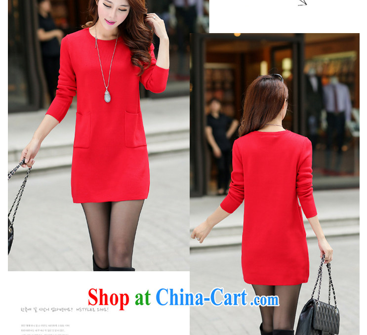 Well-being, and indeed did increase women's clothing sweaters skirts red pocket decorated dresses long-sleeved round-collar solid skirt red 4 XL pictures, price, brand platters! Elections are good character, the national distribution, so why buy now enjoy more preferential! Health