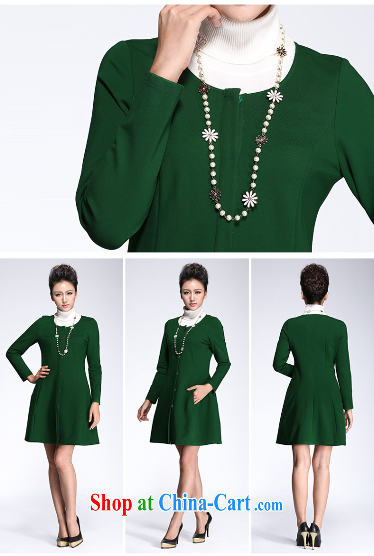 The Mak larger women 2014 winter clothing new thick mm fashion round collar relaxed, long jacket, green 944247076 6 XL pictures, price, brand platters! Elections are good character, the national distribution, so why buy now enjoy more preferential! Health
