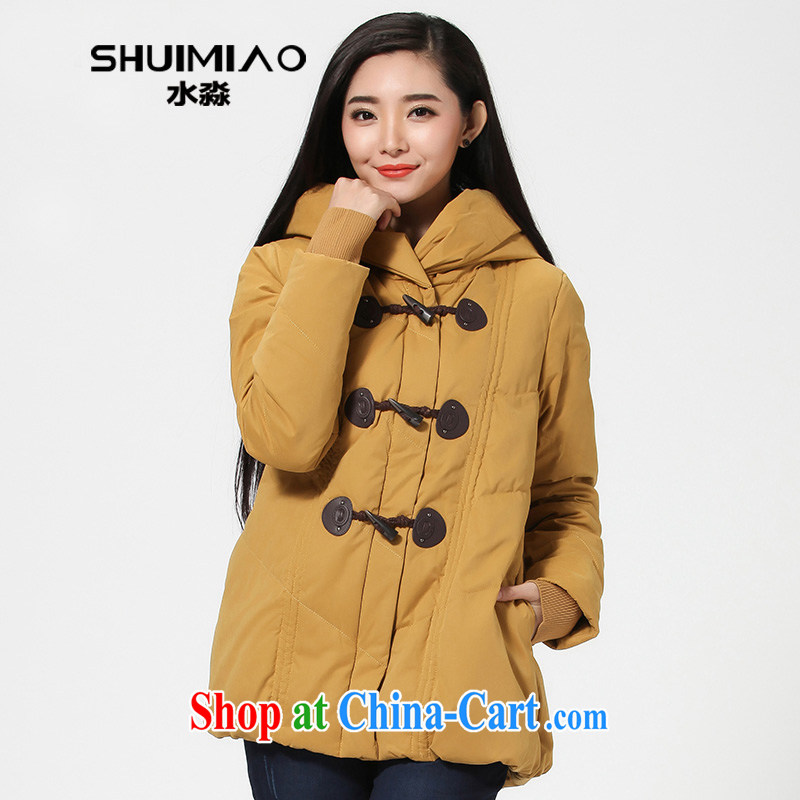 Water with the Code women mm thick winter new 2014 Korean jacket women in long, thick, 2315 DQ Curcumin XL