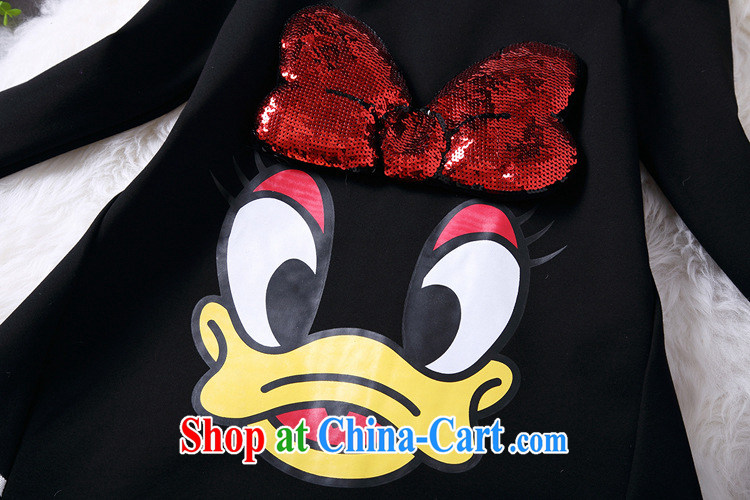 The 2015 spring new stylish long-sleeved cartoon bow-tie A style, with loose the fat XL dresses 200 jack may 9902 wearing black are code pictures, price, brand platters! Elections are good character, the national distribution, so why buy now enjoy more preferential! Health