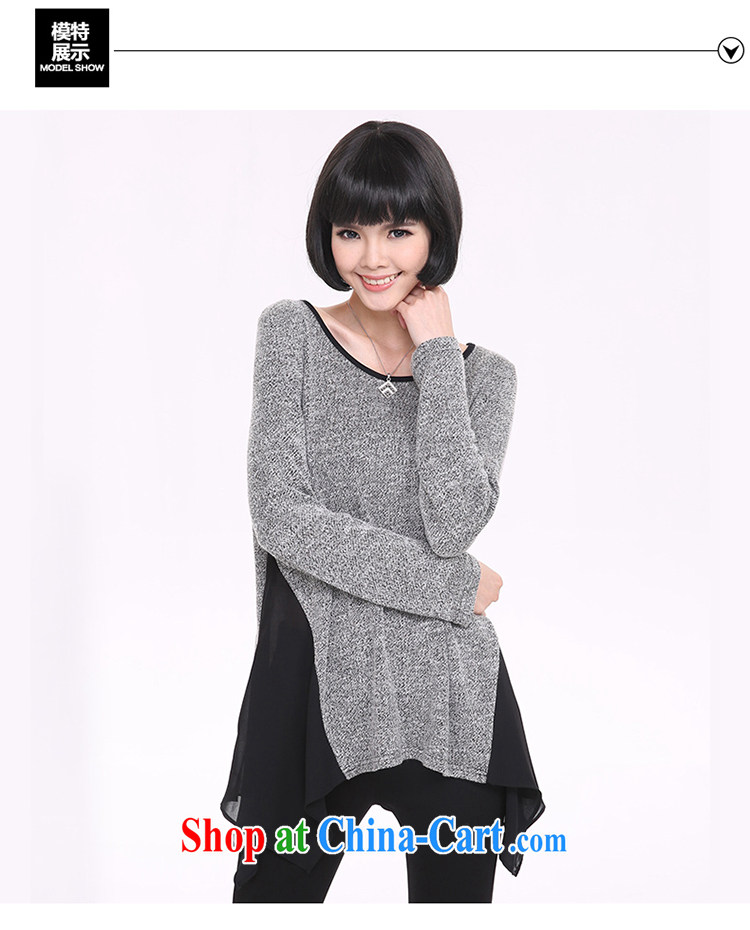 Mephidross economy honey, 2015 spring new and indeed XL women mm thick, long, Korean stitching cotton loose long-sleeved shirt T 1319 large gray code 5 200 XL about Jack pictures, price, brand platters! Elections are good character, the national distribution, so why buy now enjoy more preferential! Health