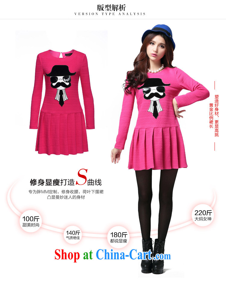 cheer for winter new products, women mm thick graphics thin and thick, long-sleeved dresses red Item No. 2509 by red 5 XL pictures, price, brand platters! Elections are good character, the national distribution, so why buy now enjoy more preferential! Health