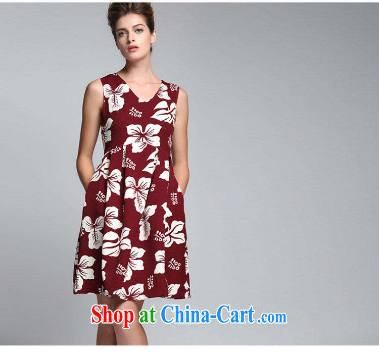 The Mak larger women 2015 spring new thick mm and stylish high-waist two-piece dresses 951101822 red 6 XL pictures, price, brand platters! Elections are good character, the national distribution, so why buy now enjoy more preferential! Health