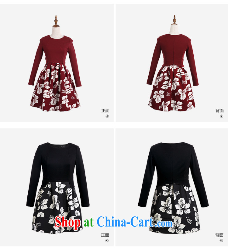 The Mak larger women 2015 spring new thick mm and stylish high-waist two-piece dresses 951101822 red 6 XL pictures, price, brand platters! Elections are good character, the national distribution, so why buy now enjoy more preferential! Health