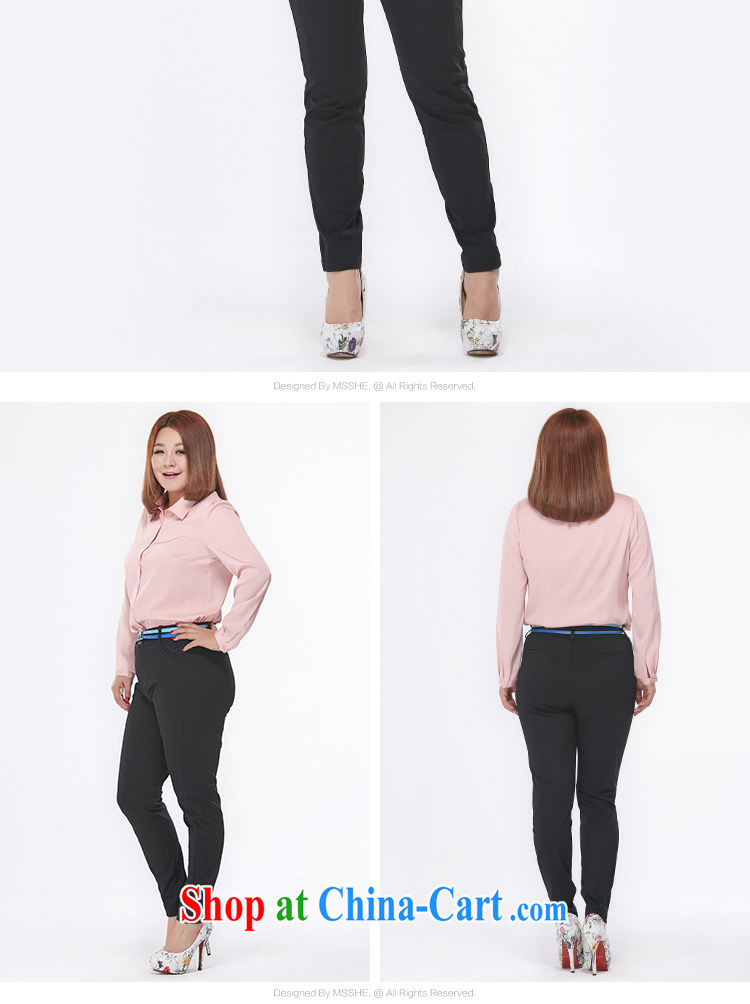 MSSHE XL ladies' 2015 new spring loaded thick MM lapel emulation, long-sleeved T-shirt beauty 2469 pink - the most code 5 XL pictures, price, brand platters! Elections are good character, the national distribution, so why buy now enjoy more preferential! Health