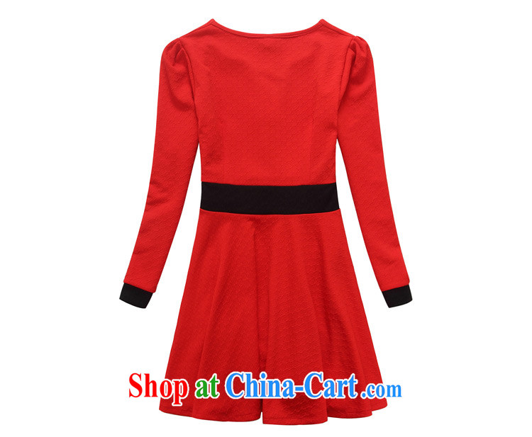 The package mail female dresses Korean OL commuter aura collision color bow-tie-waist she dresses XL dresses skirt solid red back red XXXL approximately 165 - 180 Jack pictures, price, brand platters! Elections are good character, the national distribution, so why buy now enjoy more preferential! Health