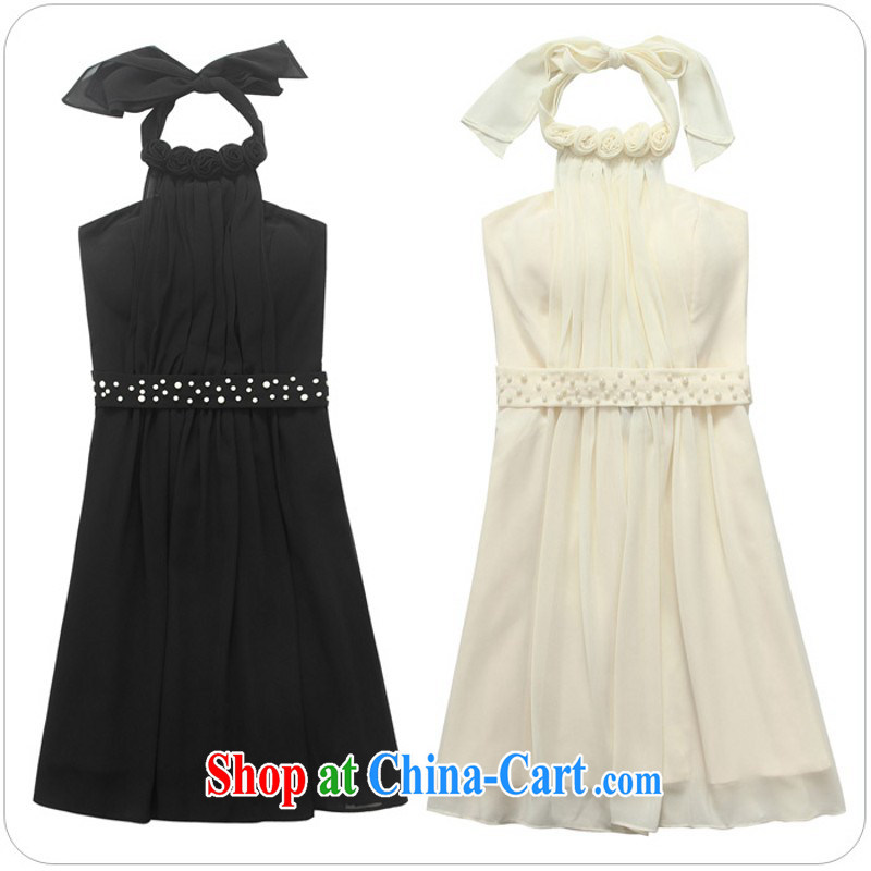 The package mail Korean sexy back exposed dress wedding bridesmaid sister dresses XL show annual snow dress woven wrapped chest thick American champagne color XXXL approximately 165 - 185 jack, constitution, Jacob (QIANYAZI), and shopping on the Internet